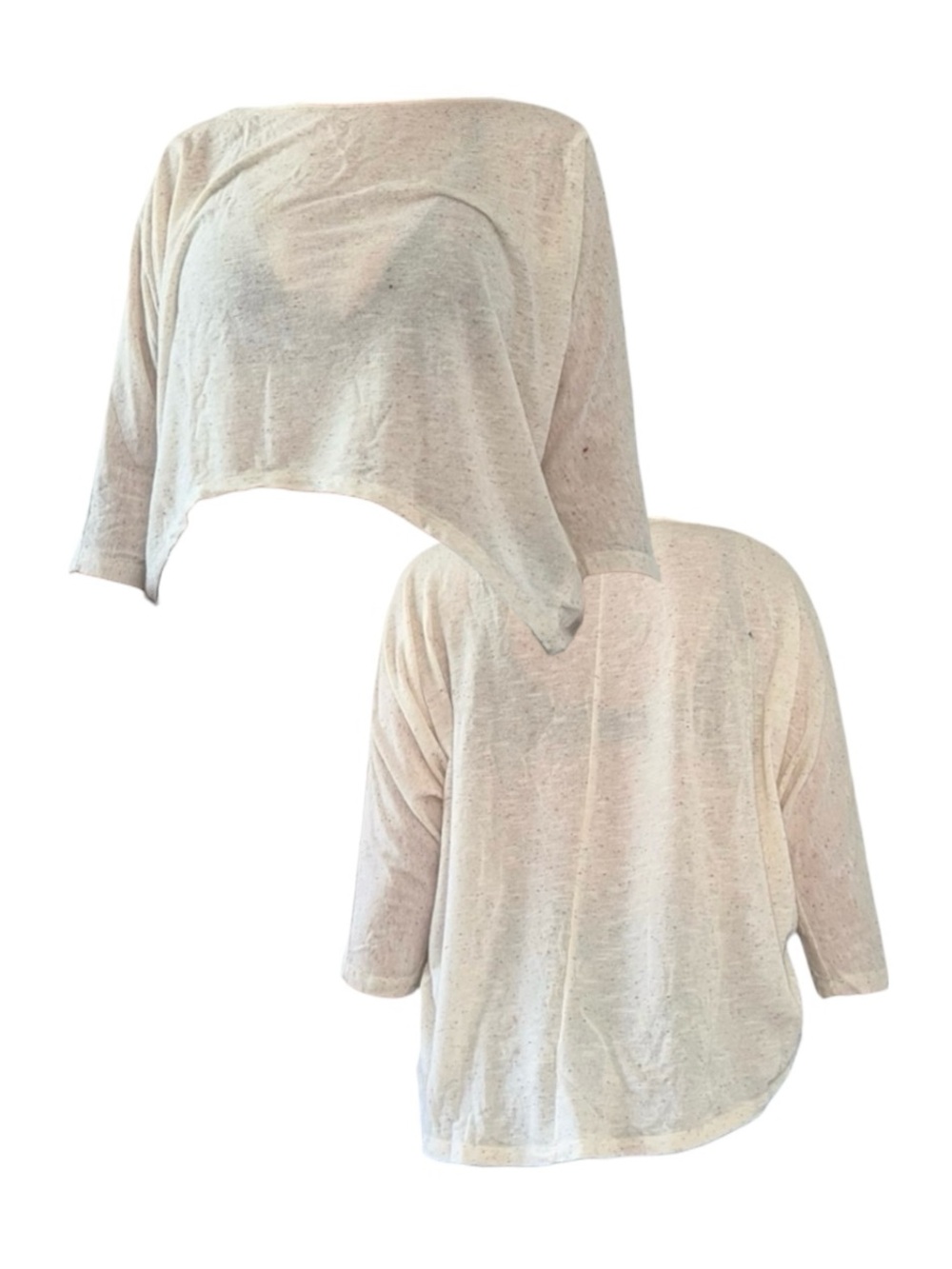 Cream Sweater With Colorful Speckles